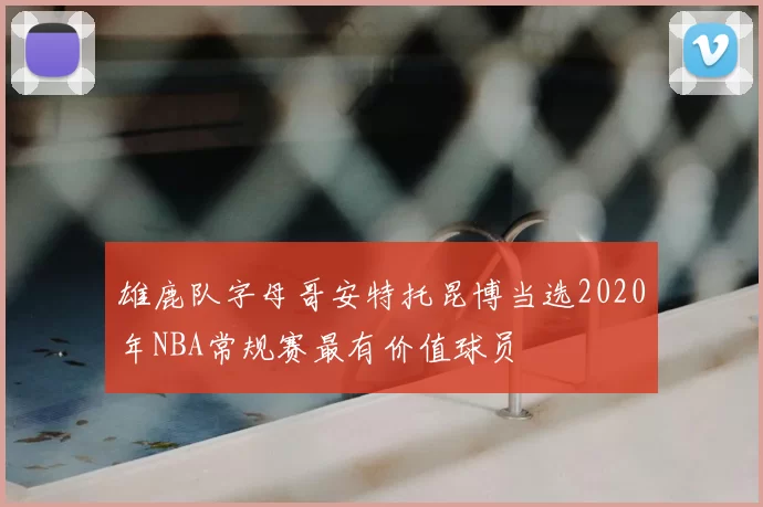 雄鹿队字母哥安特托昆博当选2020年NBA常规赛最有价值球员