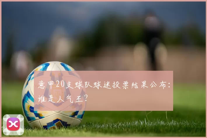 意甲20支球队球迷投票结果公布:谁是人气王?